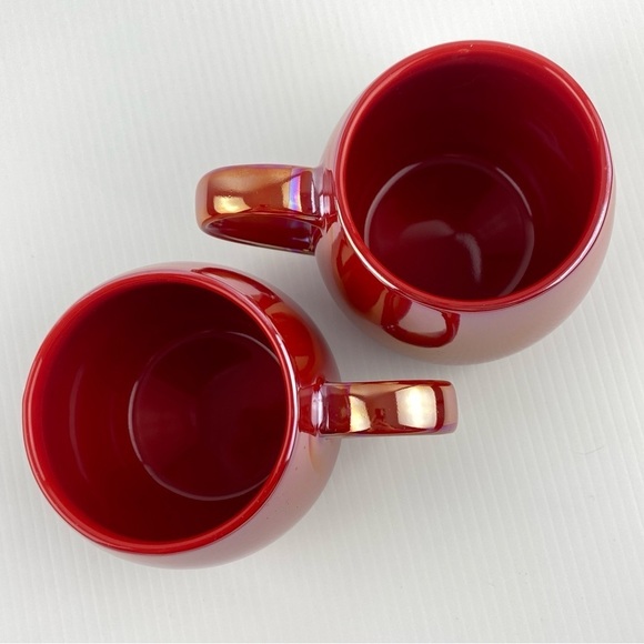 Tim Hortons Iridescent Red Mug Set 2020 Limited Edition Maple Leaf Coffee Cup - Picture 4 of 6